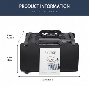 Сумка-рюкзак для путешествий OZUKO 9285 черная размеры