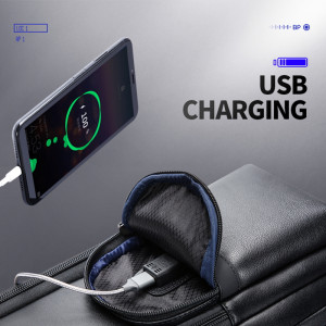 Кожаный рюкзак Bopai 61-98611 с USB