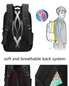 дышащая анатомическая спинка рюкзака ozuko 9200