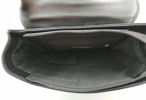 Мужской кожаный черный рюкзак Kangaroo Droi KS2226 фото 2 внутреннего отделения