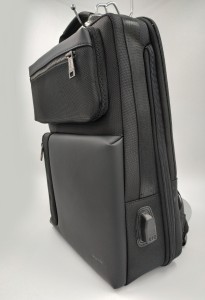 Рюкзак дорожный многофункциональный BOPAI 61-14311 черный фото сбоку