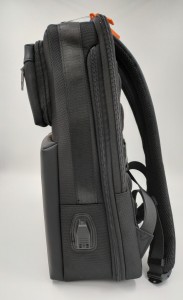 Рюкзак дорожный многофункциональный BOPAI 61-14311 черный с USB  вид сбоку