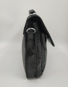 Кожаный портфель J.M.D. черный 7100С фото сбоку