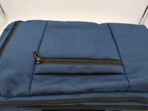Бизнес рюкзак для мужчин OZUKO 9225 синий лента для крепления к чемодану