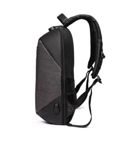 Рюкзак USB городской кодовый замок-антивор OZUKO темно-серый (9035)