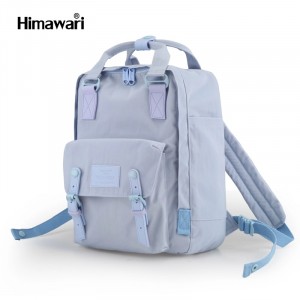 Рюкзак Himawari HM188-L голубой фото вполоборота
