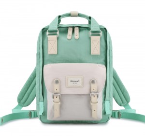 Школьный рюкзак Himawari HM188-L зеленый с белым