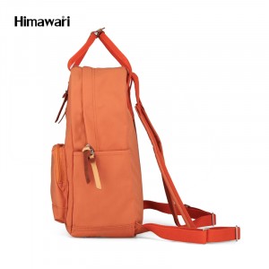 Школьный рюкзак для ноутбука Himawari 186 оранжевый фото сбоку