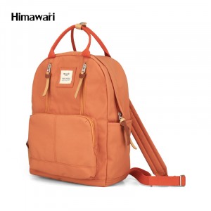 Школьный рюкзак для ноутбука Himawari 186 оранжевый фото вполоборота