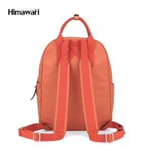 Школьный рюкзак для ноутбука Himawari 186 оранжевый спинка рюкзака
