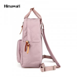 Школьный рюкзак для ноутбука Himawari 186 сиреневый фото сбоку