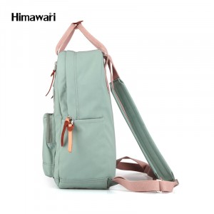 Школьный рюкзак для ноутбука Himawari 186 зеленый фото сбоку