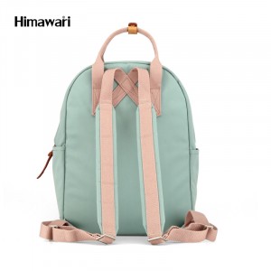 Школьный рюкзак для ноутбука Himawari 186 зеленый спинка рюкзака