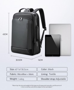 Рюкзак с расширением для ноутбука 15.6 BOPAI 61-39911 фото с размерами