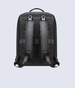 Мужской рюкзак-трансформер BOPAI 61-51211 черный фото сзади, съемные лямки