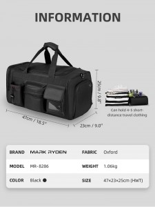Спортивная сумка Mark Ryden MR8286 черная фото с характеристиками