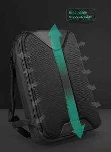 Рюкзак для ноутбука 15.6 Mark Ryden MR9369 черный фото дышащей спинки