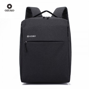 Рюкзак для ноутбука 14 OZUKO  черный 8848 фото спереди