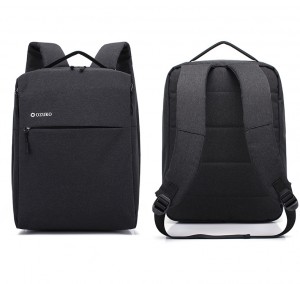 Рюкзак для ноутбука 14 OZUKO  черный 8848 фото сзади