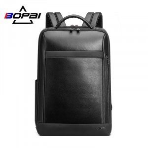 Кожаный мужской рюкзак BOPAI Bopai 61-67011 фото спереди
