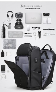 Рюкзак большой для ноутбука 17,3 Mark Ryden MR7080D_00 черный фото отделений