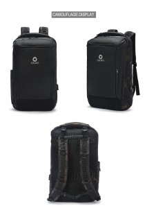 Рюкзак дорожный OZUKO 9060L камуфляж фото в разных плоскостях