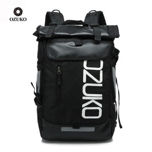 Молодежный модный рюкзак  OZUKO 8020 черный