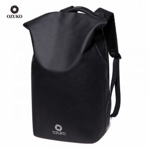 Молодежный рюкзак OZUKO 8961 черный фото вполоборота