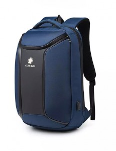 Рюкзак для ноутбука 15,6 Ozuko 9318 синий фото сбоку