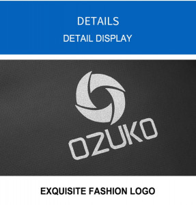 Рюкзак однолямочный мужской OZUKO 9078 светоотражающий логотип