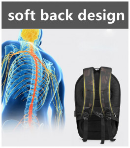 Модный рюкзак для подростков OZUKO 9205 черный анатомическая спинка