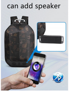 Модный рюкзак для подростков OZUKO 9205 черный