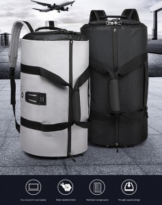 Дорожная сумка для костюма OZUKO 9209 черная и серая в сравнении