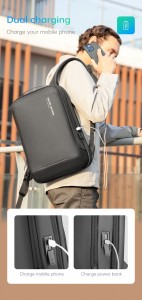 Мужской деловой рюкзак Mark Ryden MR9008  с USB разъемом