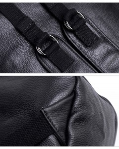 Рюкзак мужской кожаный Kangaroo Droi KS333 фото лямок и швов