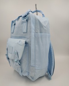 Рюкзак Himawari HM188-L светло-голубой фото вполоборота