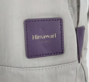 Рюкзак Himawari 187 серый фото лого крупным планом