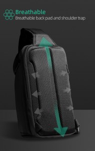 Рюкзак однолямочный Mark Ryden MR7369 сделан из водоотталкивающей ткани