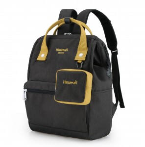 Рюкзак Himawari 2268 черный с желтым