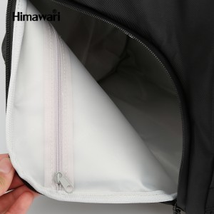Рюкзак Himawari 1211 черный фото кармана для влажных вещей