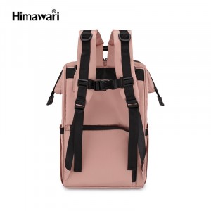 Рюкзак для мам Himawari 1211 розовый фото 2 сзади