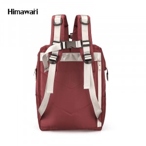 Рюкзак Himawari FSO-002 бордовый фото сзади