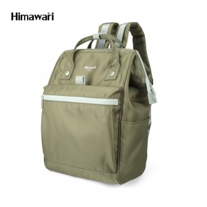 Рюкзак Himawari FSO-002 оливковый хаки фото вполоборота