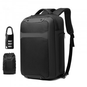 Деловой рюкзак для ноутбука 15,6 Ozuko 9307 замок и чехол в комплекте