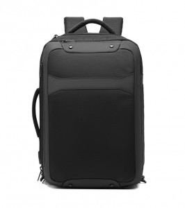 Деловой рюкзак для ноутбука 15,6 Ozuko 9307 черный фото спереди