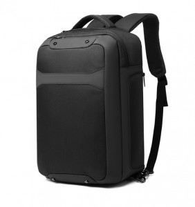 Деловой рюкзак для ноутбука 15,6 Ozuko 9307 черный фото вполоборота