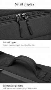 Молодежный рюкзак OZUKO 9235-1 черный фото деталей