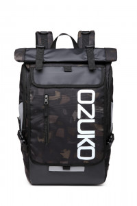Молодежный модный рюкзак  OZUKO 8020 камуфляж фото спереди