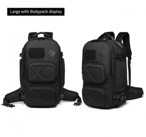 Рюкзак дорожный OZUKO  9309 черный фото в разных плоскостях