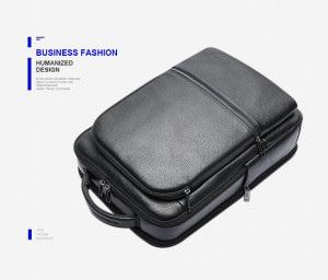 Кожаный рюкзак для ноутбука 15,6 Bopai 61-70111 фото сверху